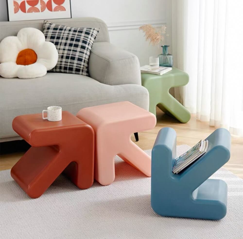 สตูลพลาสติก MY DOLLS HOUSE ARROW สีน้ำตาล_3